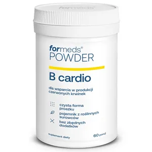 Suplement diety POWDER B cardio Witamina B12 B6 Kwas Foliowy proszek