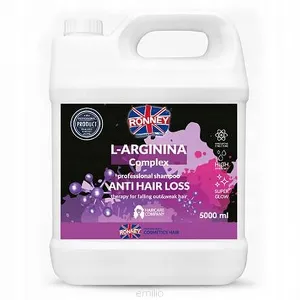 RONNEY Professional Shampoo L-Arginina Complex Anti Hair Loss Therapy, Szampon przeciw wypadaniu włosów 5000ml