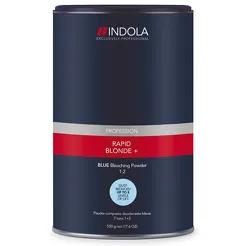 Indola Profession Rapid Blond+ BLUE Bleaching Powder niebieski rozjaśniacz 450g, 8 tonów
