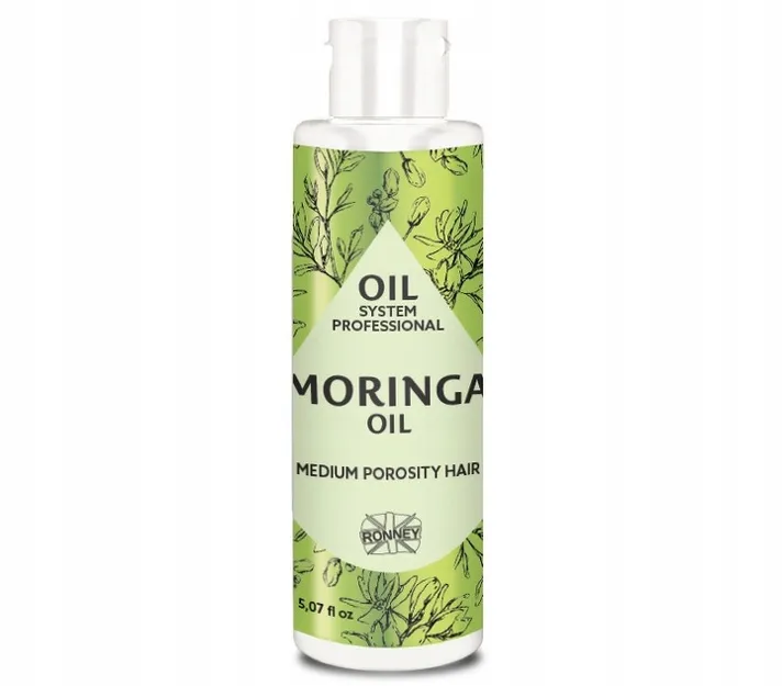 Ronney Professional Oil System Medium Porosity Hair Olej Do Włosów Średnioporowatych Moringa 150ml