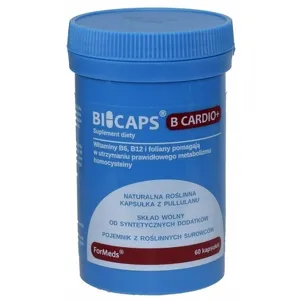 Suplement diety ForMeds Bicaps B CARDIO B6 kwas foliowy 60 kapsułek