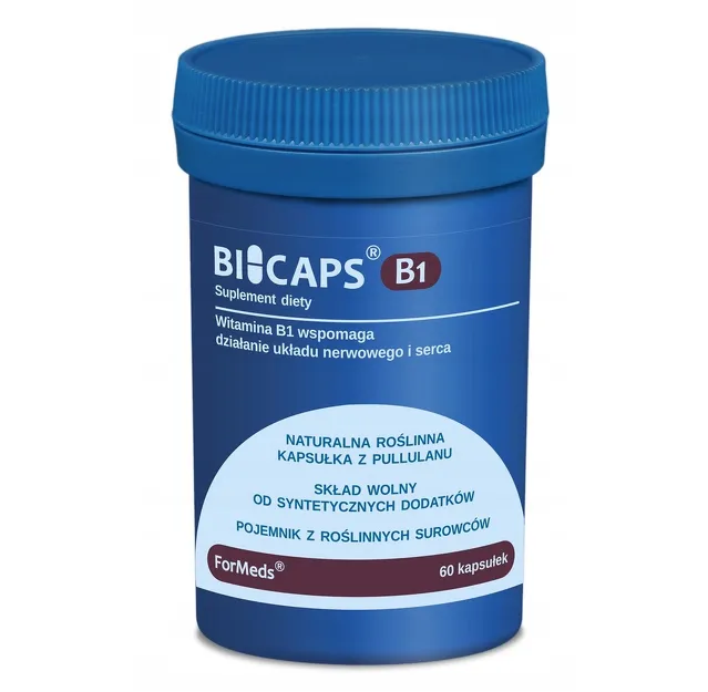 Suplement diety ForMeds BICAPS B1 witamina B1 Tiamina kapsułki 60 szt.