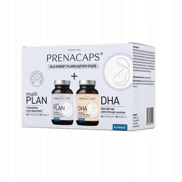 Suplement diety Formeds Prenacaps multiPLAN + DHA 90 kapsułek, dla kobiet