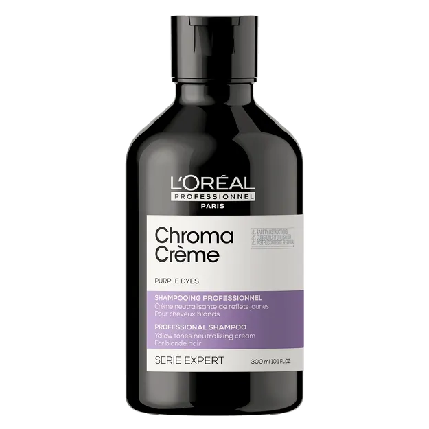 Loreal Chroma Crème Purple szampon do włosów bardzo jasnych blond i platynowych neutralizujący żółte refleksy, fioletowy 300ml