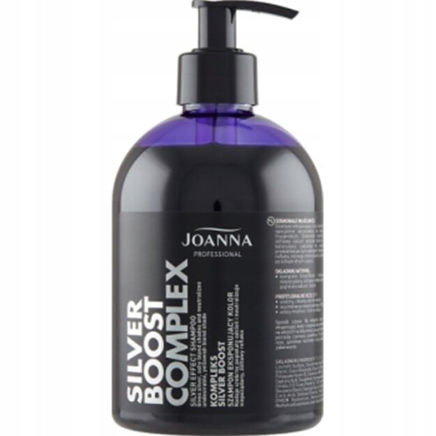 Joanna Professional Silver Boost Complex Szampon eksponujący do włosów siwych i blond 500ml