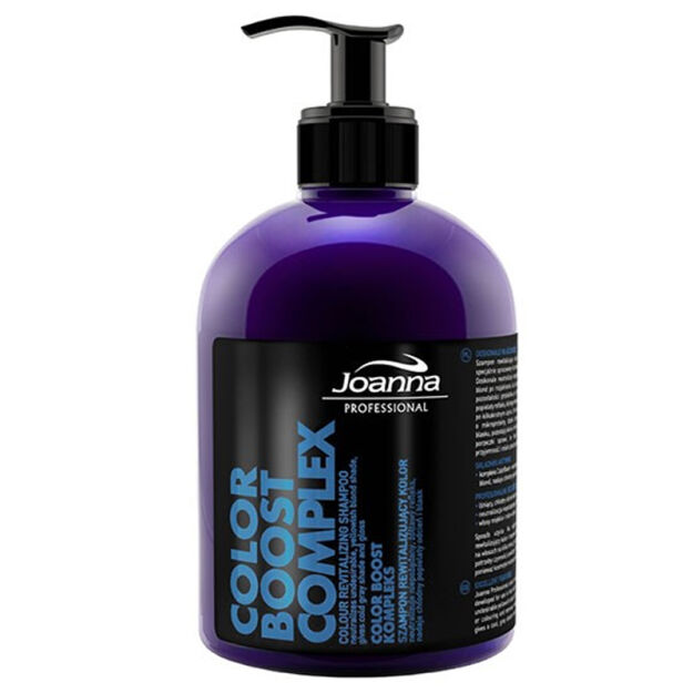 Joanna Boost Complex, Szampon rewitalizujący kolor blond, czarna porzeczka 500g