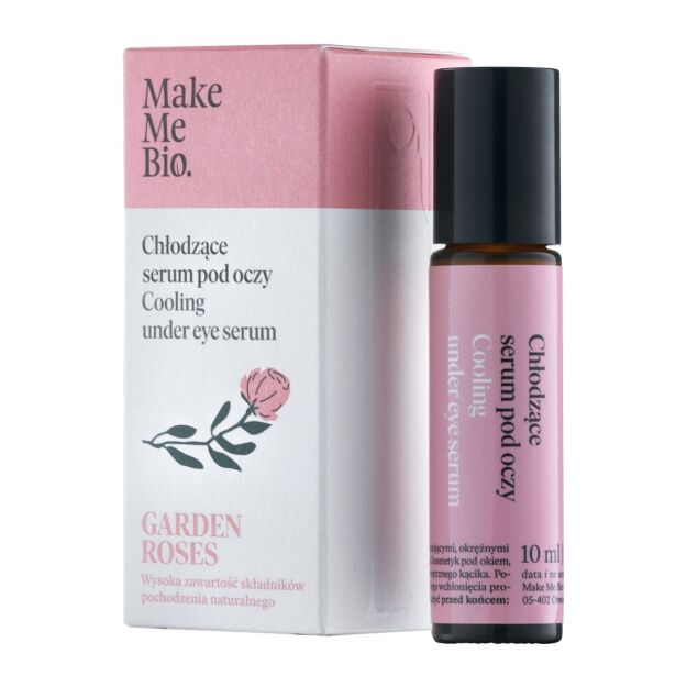 Make Me Bio Garden Roses Chłodzące Serum pod Oczy, roller 10ml + Masło do ciała Gratis