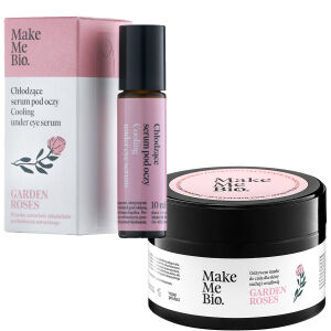 Make Me Bio Garden Roses Chłodzące Serum pod Oczy, roller 10ml + Masło do ciała Gratis