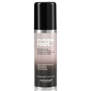 Alfaparf INVISIBLE ROOT Touch Up korektor do retuszu odrostów czarny brąz spray 75ml