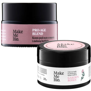 Make Me Bio, Pro-Age Blend krem pod oczy z marakują i zieloną herbatą, 15 ml + Masło do ciała Gratis