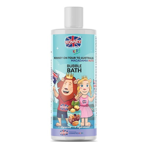 Ronney Kids On Tour To Australia Bubble Bath delikatny płyn do kąpieli dla dzieci Orzechy Makadamia 300ml