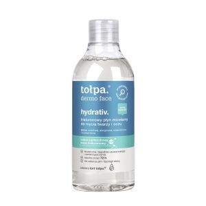 Hialuronowy płyn micelarny do mycia twarzy i oczu tołpa. dermo face hydrativ. 400 ml