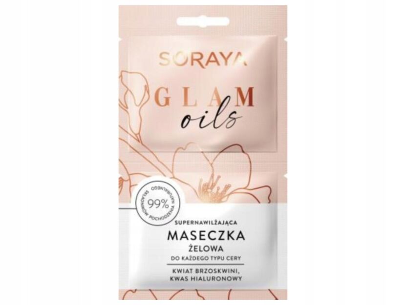 Soraya Glam Oils supernawilżająca maseczka żelowa do każdej cery 2x5ml