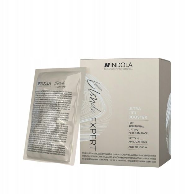 Indola Blonde Expert Ultra Lift Booster 100 g rozjaśniacz, 10 saszetek