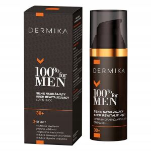 Dermika 100% for Men Krem Nawilżający 30+ Dzień Noc dla mężczyzn 50 ml