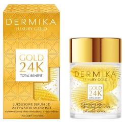DERMIKA LUXURY GOLD 24k Serum do twarzy 3D Odmładzające, 60 ml