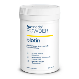 Suplement diety ForMeds POWDER biotin Biotyna proszek 60 porcji