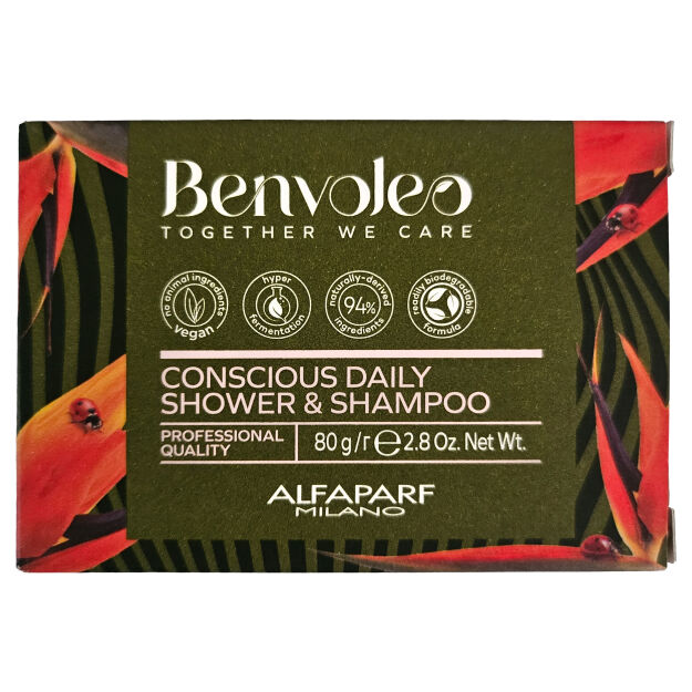 Alfaparf Benvoleo Conscious Daily 3w1 szampon i mydło w kostce 80 g