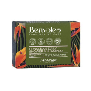 Alfaparf Benvoleo Conscious Daily 3w1 szampon i mydło w kostce 80 g