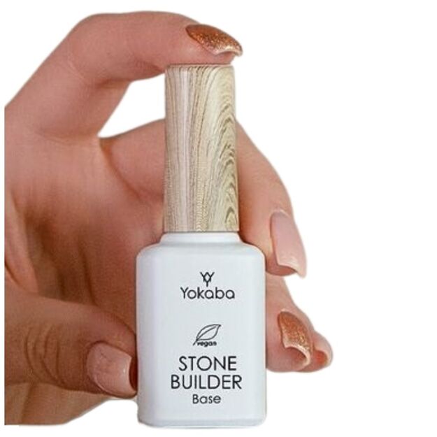 Yokaba 01 CLEAR STONE builder base Baza hybrydowa budująca, wegańska, UV/LED 12 ml