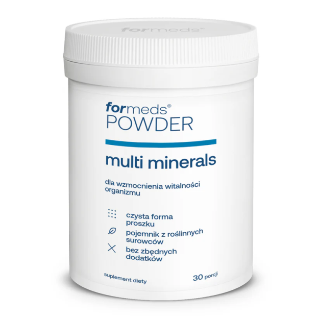 Suplement diety ForMeds POWDER Multi Minerals magnez miedź cynk proszek, 30 porcji