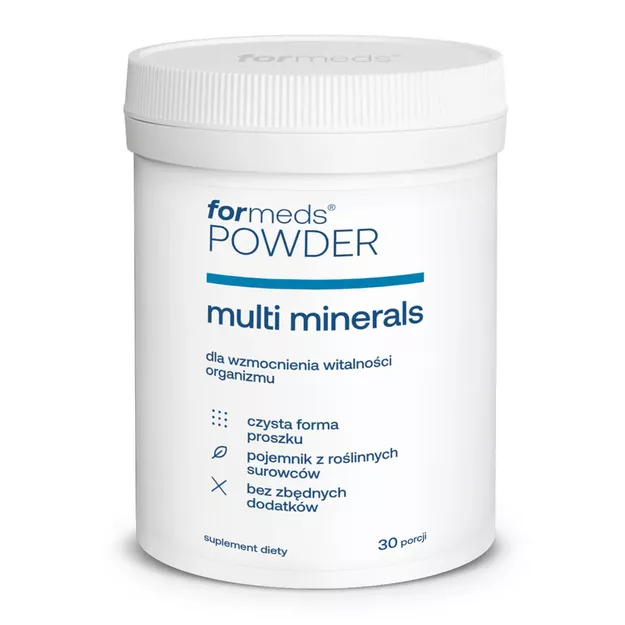 Suplement diety ForMeds POWDER Multi Minerals magnez miedź cynk proszek, 30 porcji