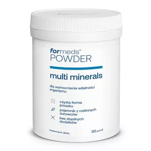 Suplement diety ForMeds POWDER Multi Minerals magnez miedź cynk proszek, 30 porcji