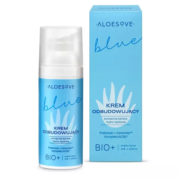 Sylveco Aloesove BLUE Krem odbudowujący do twarzy dzień, noc 50ml