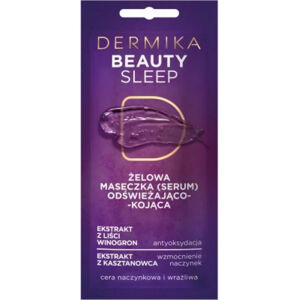 Dermika Maseczki Piękności, Beauty Sleep Kremowa Maska Odświeżająca 10ml