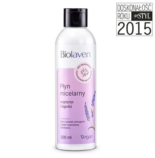 Biolaven łagodny płyn micealny do twarzy i oczu 200ml