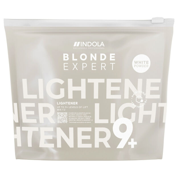 Indola Blonde Expert, rozjaśniacz, Biały 9+, 450g