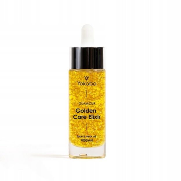 Yokaba Golden Care Elixir Glamour Oil Olejek ze złotem do twarzy i szyi 30ml