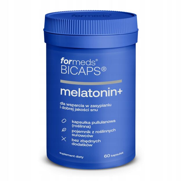 Suplement diety ForMeds Bicaps MELATONIN+ MELATONINA Sen 60 kapsułek