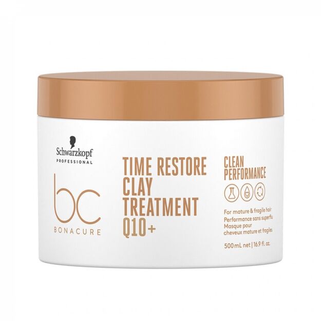 Schwarzkopf BC Time Restore Q10 glinkowa maska wzmacniająca włosy 500ml