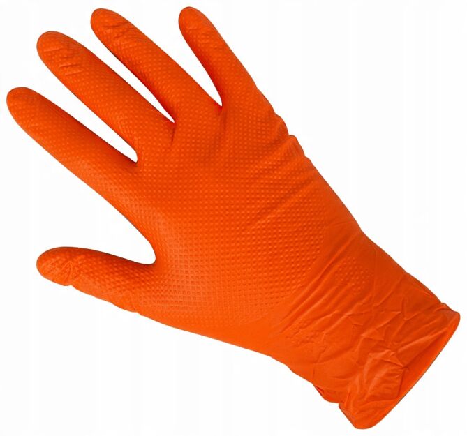 Rękawice nitrylowe MedaSEPT Pro Max Grip TECH GLOVES LINE L, Mocne rękawiczki, 50 par