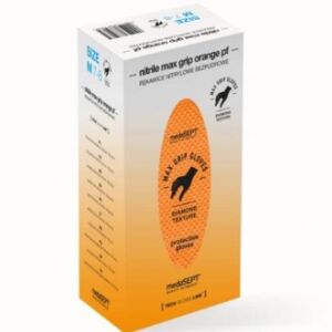 Rękawice nitrylowe MedaSEPT Pro Max Grip TECH GLOVES LINE L, Mocne rękawiczki, 50 par