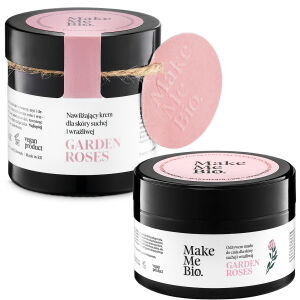 Make Me Bio Garden Roses nawilżający krem do skóry suchej i wrażliwej, 60 ml + Masło do ciała Gratis