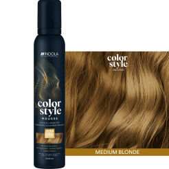 Pianka koloryzująca INDOLA Color Style Mousse Średni Blond, tymczasowa koloryzacja 3w1 200ml