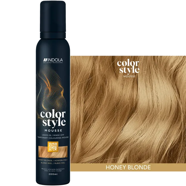 Pianka koloryzująca INDOLA Color Style Mousse Miodowy Blond, tymczasowa koloryzacja 3w1 200ml