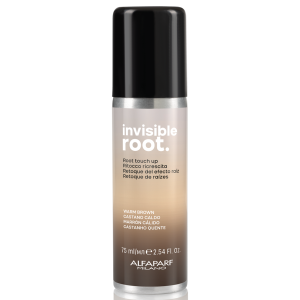 Alfaparf INVISIBLE ROOT Touch Up korektor do retuszu odrostów ciepły brąz spray 75ml