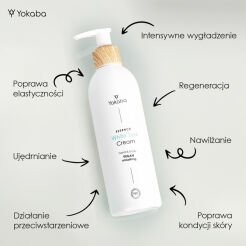 Yokaba White Tea Cream vegan wygładzający krem do ciała, dłoni 240ml