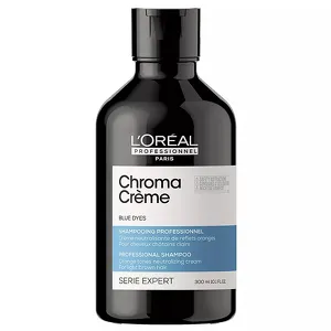 Chroma Crème Ash szampon do włosów średni blond i jasny brąz neutralizujący miedziane refleksy, niebieski 300ml