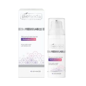 Bielenda Professional SupremeLab RE-ADVANCED Aktywny krem na noc z Retinalem 0,1% 50ml