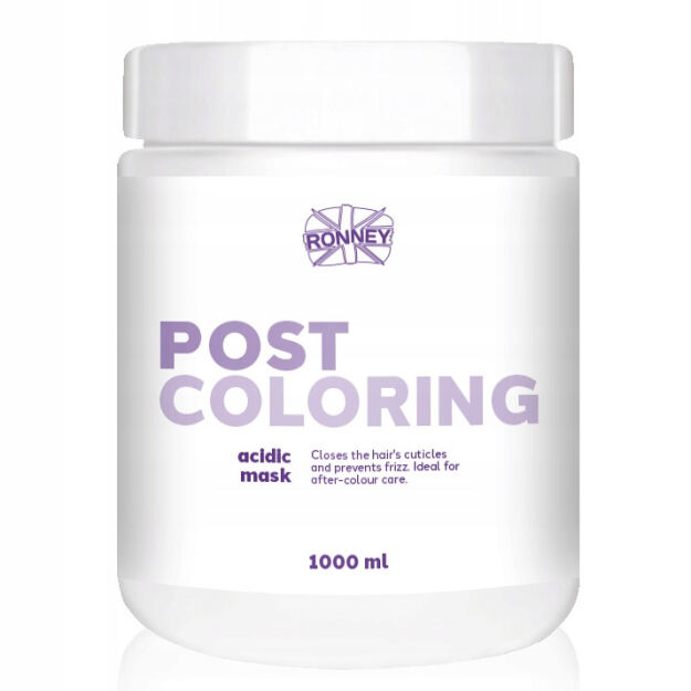 RONNEY Professional Post Coloring maska do włosów zakwaszająca 1000 ml