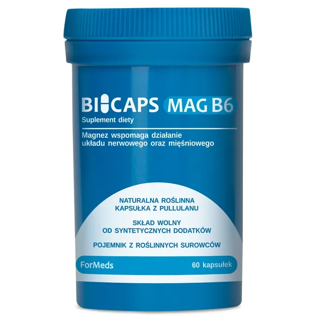 Suplement diety ForMeds Bicaps Mag Witamina B6 kapsułki 60 szt.