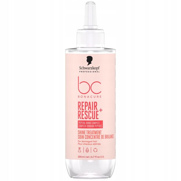 Schwarzkopf BC Bonacure Repair Rescue intensywna kuracja nabłyszczająca i regenerująca do włosów zniszczonych, 200 ml