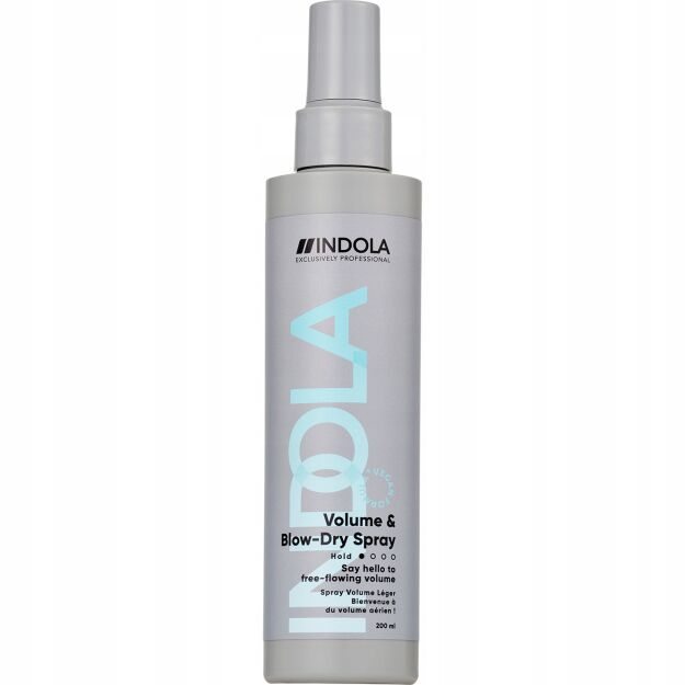 Indola Volume & Blow-Dry Spray Nadający Objętość Przyspieszający Suszenie, 200ml