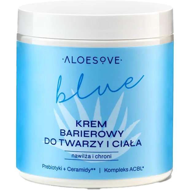 Sylveco Aloesove BLUE Krem barierowy do twarzy i ciała, nawilżający 250ml