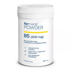 Suplement diety ForMeds POWDER B5 Witamina Kwas Pantotenowy proszek 60 porcji