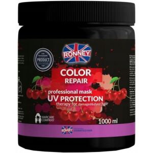 Ronney Color Repair Professional Mask UV Protection Therapy For Damaged&Dyed Hair maska do włosów farbowanych 1000ml